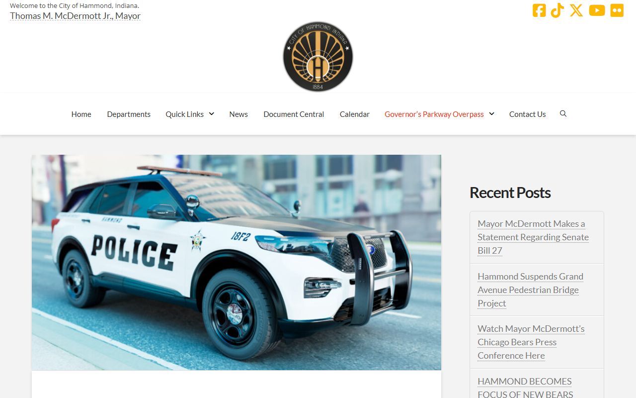 Third Lake County booking and inmate search resource for Hammond
