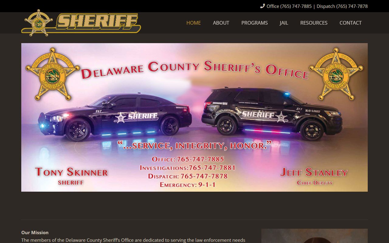 Muncie Police Department website for Muncie, Indiana law enforcement information