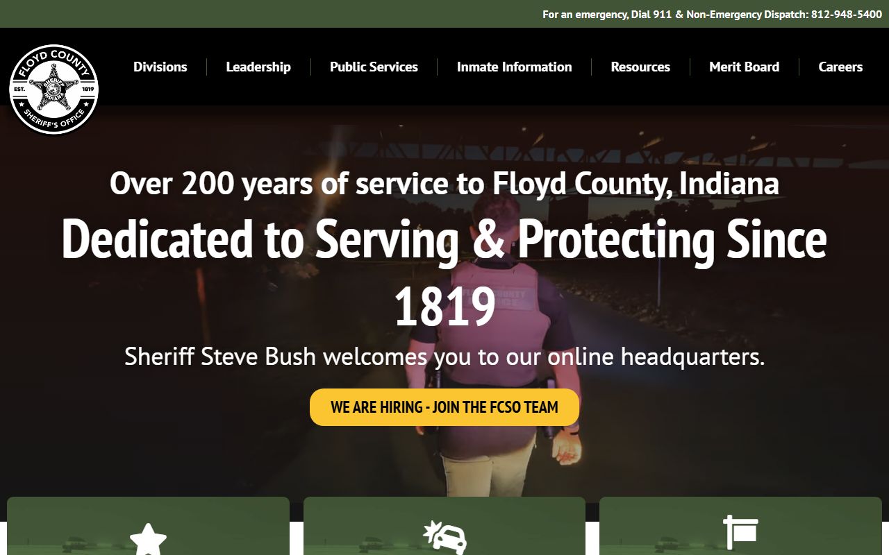 New Albany Police Department public safety page