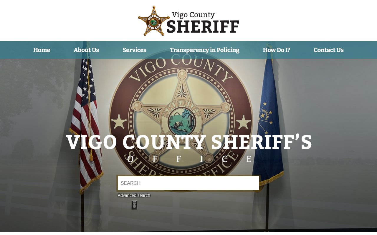 Vigo County Sheriff's Office website for Terre Haute jail and booking records