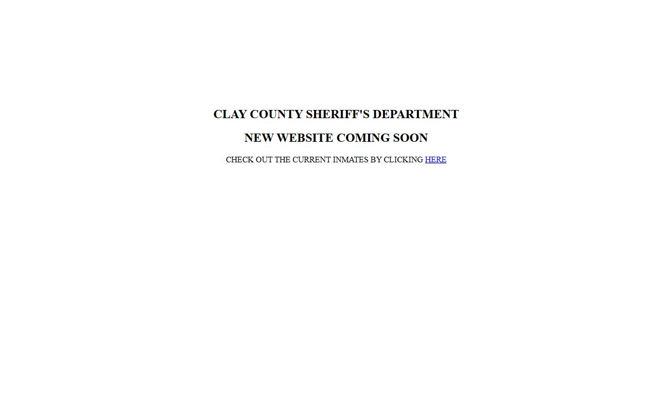 Clay County Sheriff's Office official website in Brazil Indiana with department contact information and links to inmate search