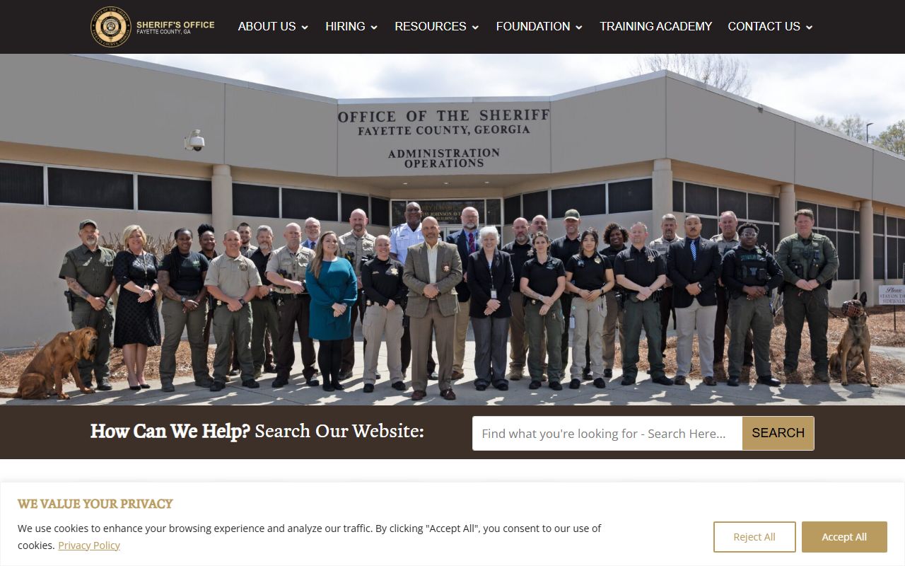 Fayette County Sheriff inmate search page for 72 hour booking records in Connersville Indiana