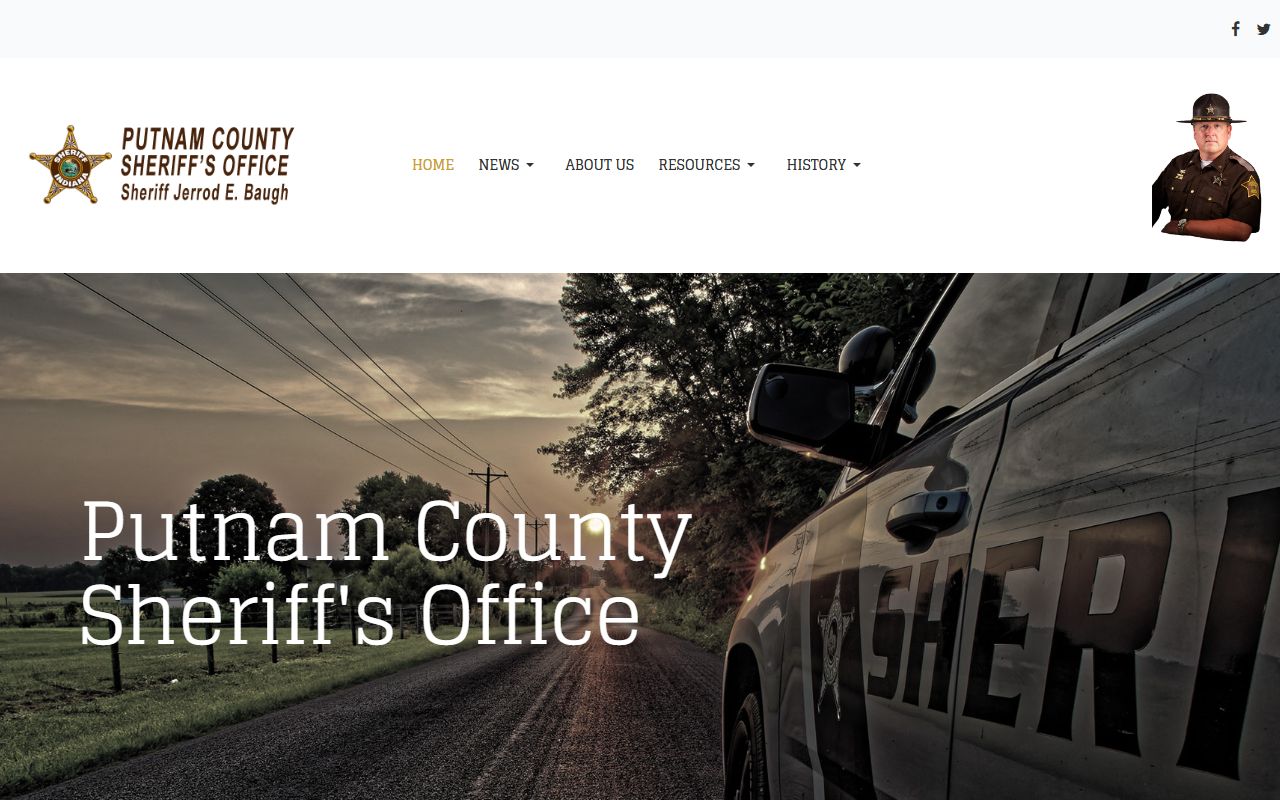 Putnam County Sheriff official website for Putnam County 72 hour booking records